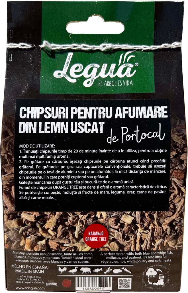 Räucherchips aus Orangenholz im 0,6-Liter-Beutel Produktbild 