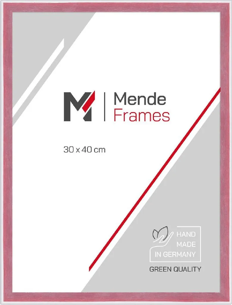 Cornice in legno rosso MendeFrames H080 21x29,7 cm vetro museale