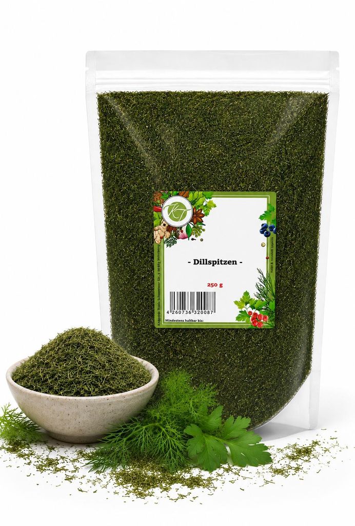KT 250 g Dillspitzen - Dill geschnitten & getrocknet - 1A Produktbild 