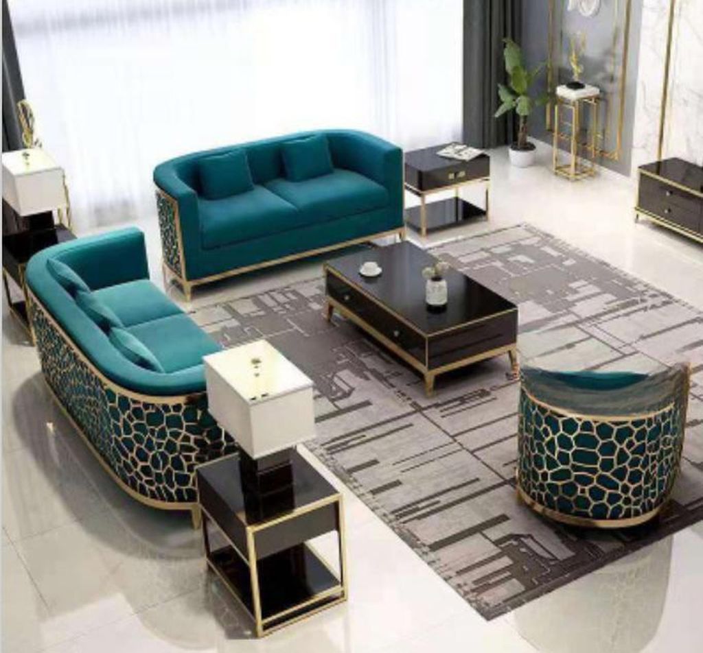 Sofagarnitur Couch 321 Sitz Textil Couchen Sofas Luxus Möbel Polster 3tlg. Set