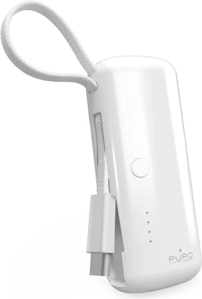 Puro Powerbank 5000mAh Blanche : Ne tombez plus jamais en panne de batterie