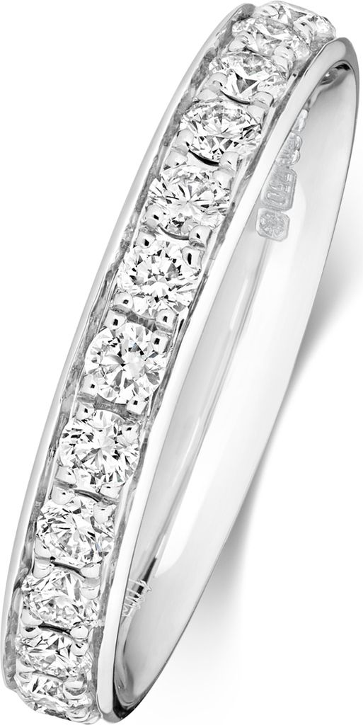 18 Karat (750) Weißgold Halb Eternity Diamant Produktbild 
