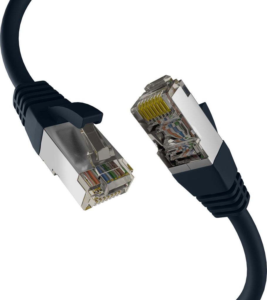 Efb Cat8.1 Schwarz 0.25M Rj45 Patchkabel S/Ftp Pimf