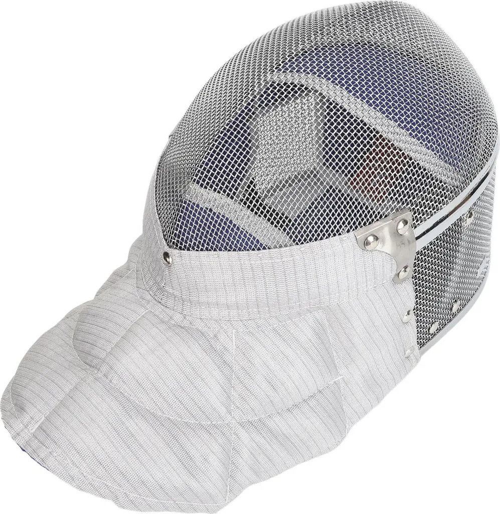Masque d'escrime blanc taille S avec intérieur lavable