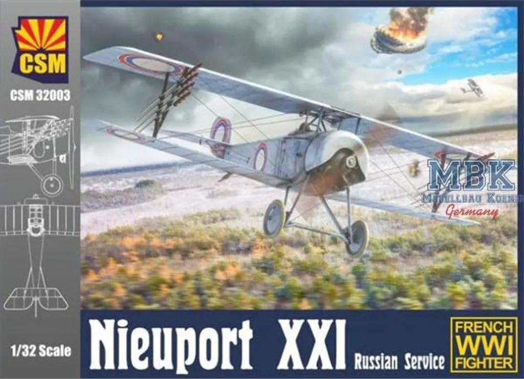 Kit Nieuport XXI Russie CSM32003 : Montage Facile et Grand Détail