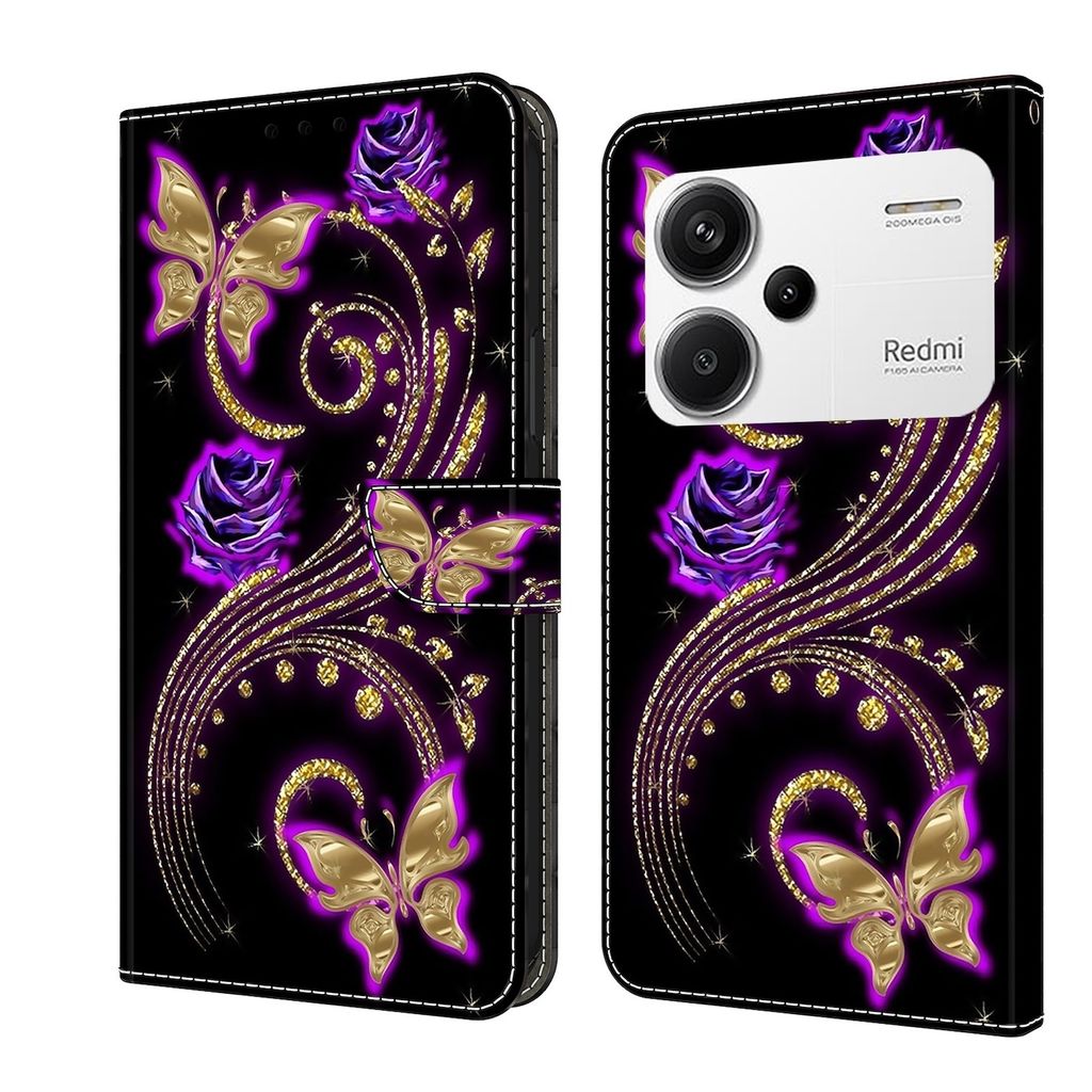 Für Xiaomi Redmi Note 13 Pro Plus Kunst-Leder Book Handy Tasche Motiv 7 Hülle Etuis Schutz