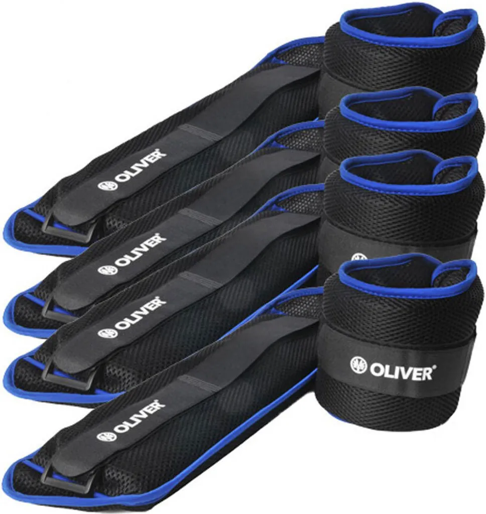 Oliver Manchette de poids PRIME bleu 8x 2.0 kg pour fitness à la maison