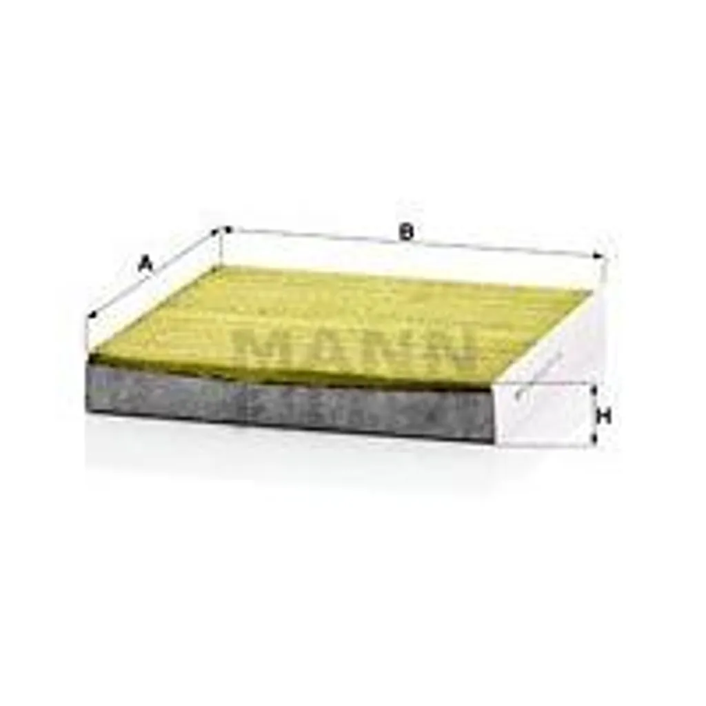 Filtre habitacle FP 21 003 à charbon actif pour Honda Civic et Jazz Maz E