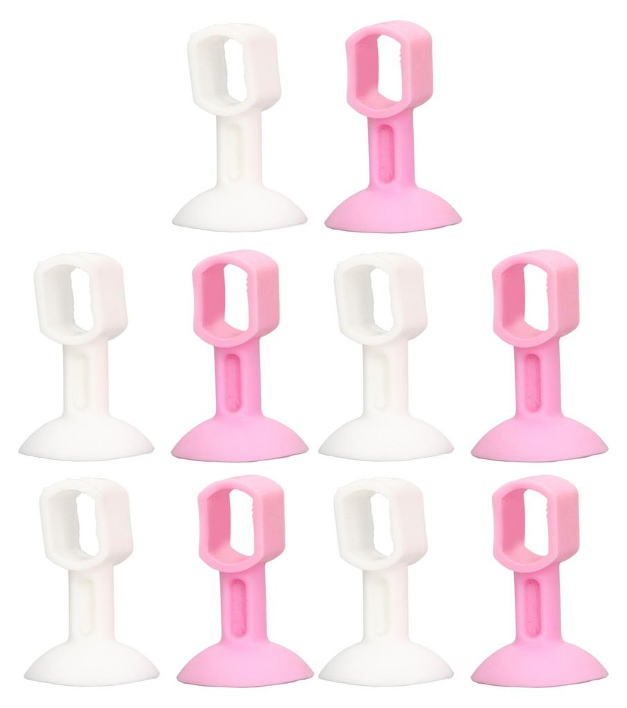 10 Stück Waschmaschinen-Türhalter, rosa, weißer Gummi, hält die Waschmaschine trocken, verhindert Gerüche