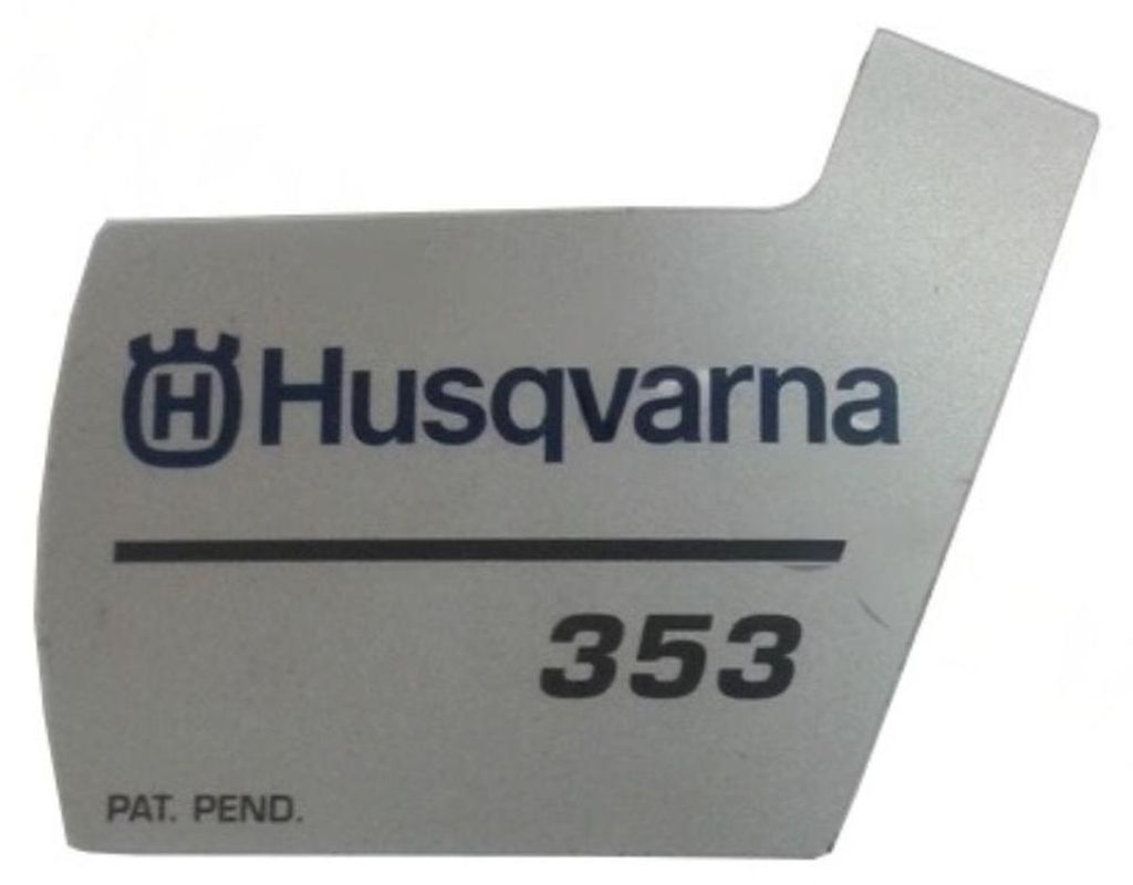 Husqvarna 353 Starter-Abdeckungsaufkleber Produktbild 