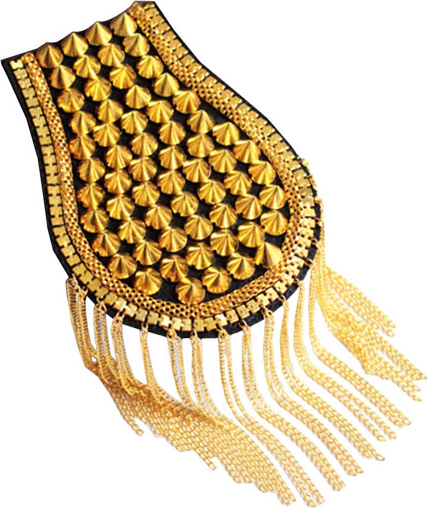 Schulter-Epaulet, handgefertigt, robust, charmant, verschleißfest, DIY-Legierung, Anzug, Kleidung, Quaste, Epaulet, Herren-Accessoires-Golden