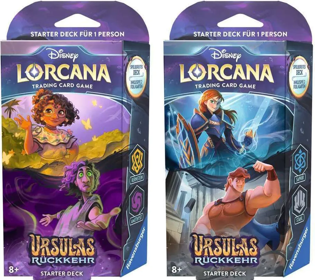 Lorcana 4 Starter Deck Pack Complet pour Apprendre et Jouer sans Attendre