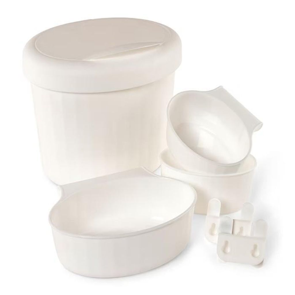 HOME CREATION Wickeltisch Organizer 6‑teilig Weiß Baby Produktbild 