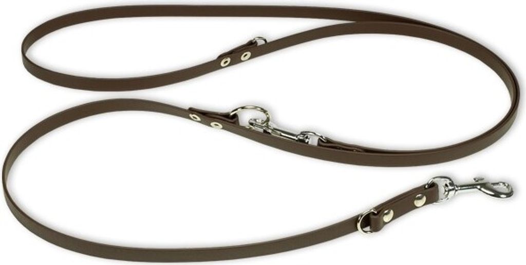 Mystique Biothane verstellbare Leine 13mm braun 300cm