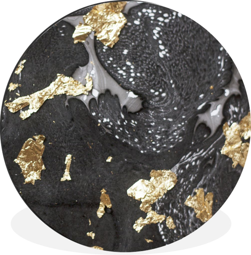 MuchoWow - Wand Bild - Wohnzimmer - Runde Bilder - Alubilder - Kunst für zu Hause - Aluminium - Wanddekoration