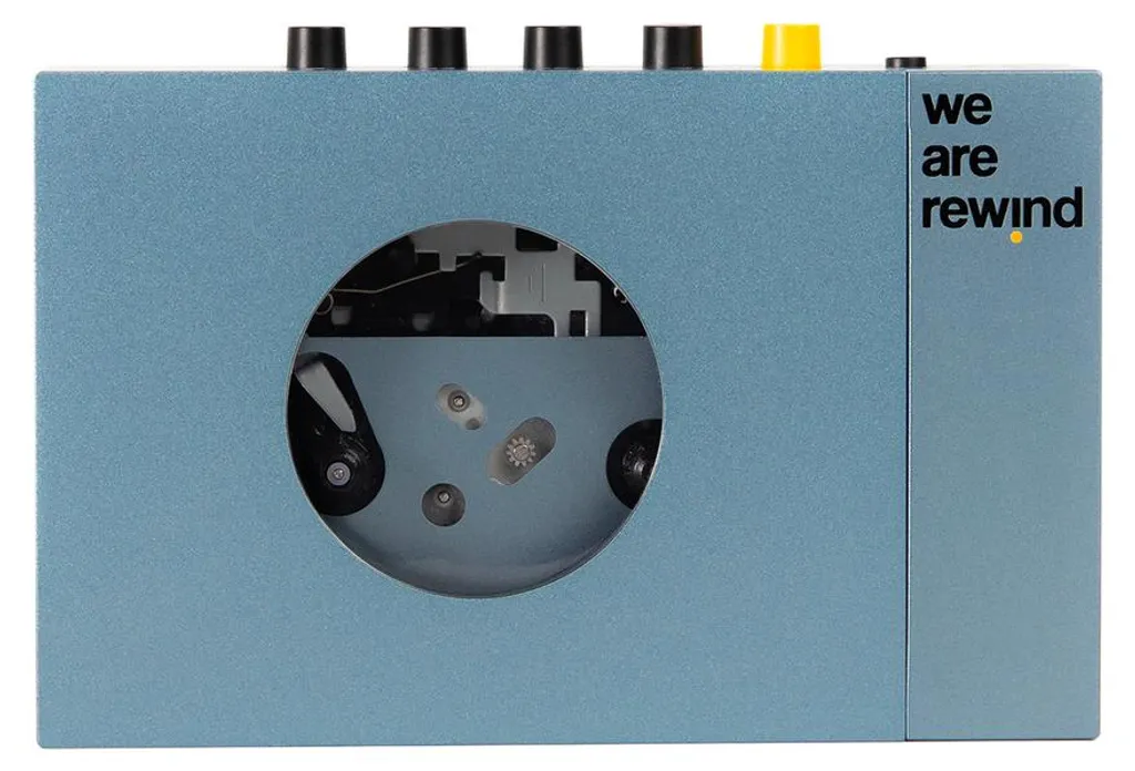 Fini les Piles : Baladeur Cassette Bluetooth Rechargeable Kurt Bleu - 6