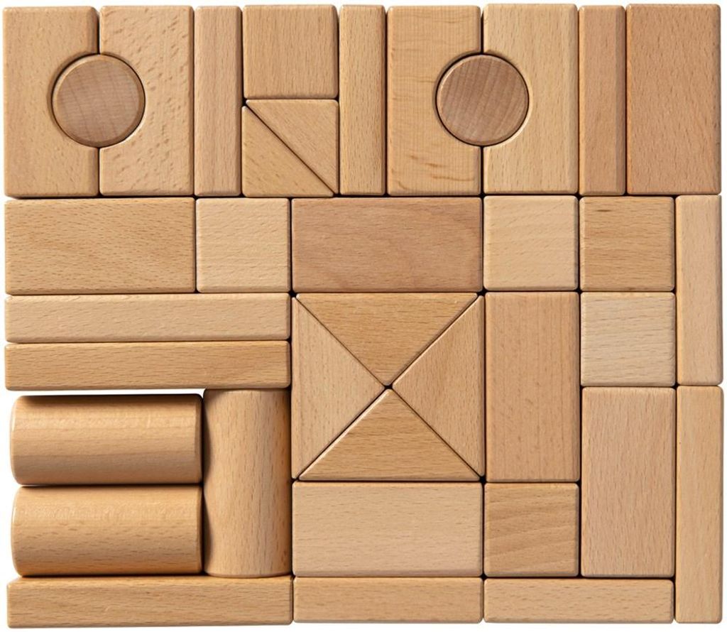 Van Dijk Toys blocchi di legno in faggio - 44 pezzi Immagine del prodotto 