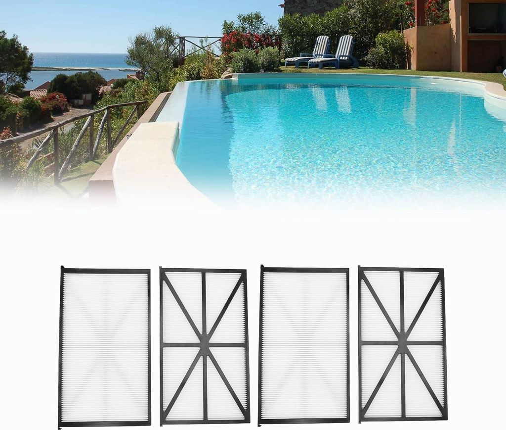 4er-Pack Filter fš¹r Poolroboter, Ersatzfilterkartuschen fš¹r Poolroboter, waschbar Rcx70101, fš¹r Tigershark fš¹r Sharkvac fš¹r