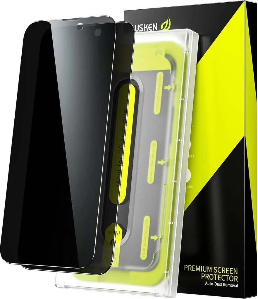 Verre Blindé iPhone 16 Confidentialité Totale Anti-Rayures Pack de 2 Pièces