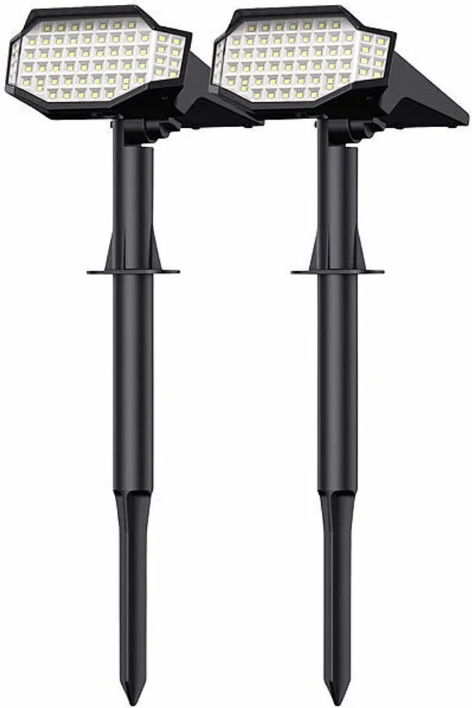 Éclairage Solaire Jardin Lot de 2 Spots pour Baliser vos Allées de Nuit