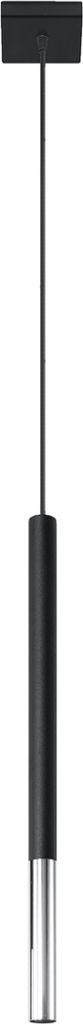 Hängeleuchte MOZAICA 1 schwarz/chrom 1xG9 8W Stahl 100x8x8cm Sollux Lighting