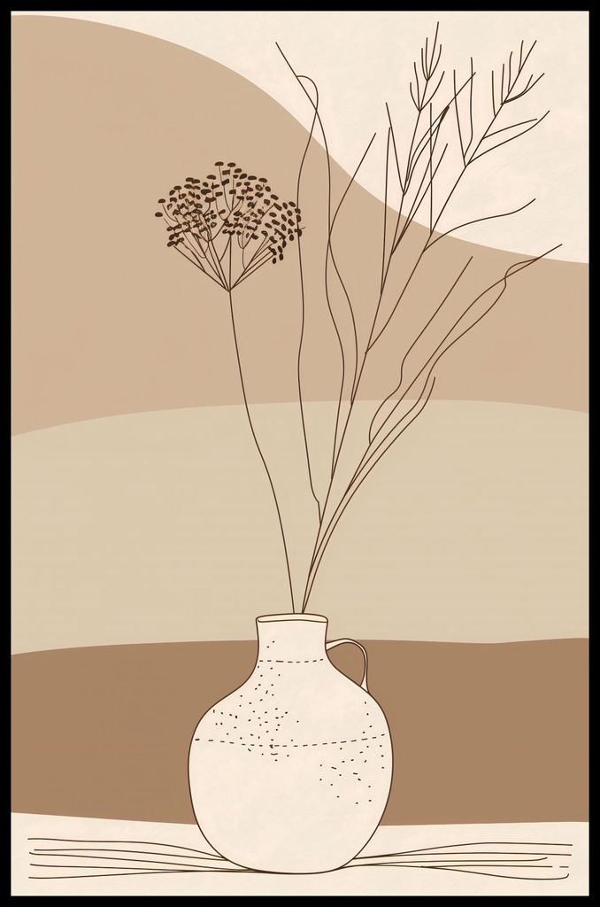 Plakat 53x81cm Beruhigende Vase