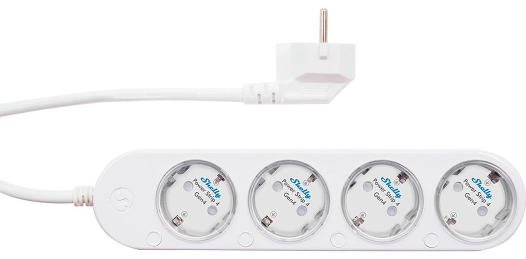 Smart 12A Shelly Power Strip 4 Gen4 Zigbee/Matter power Image du produit 
