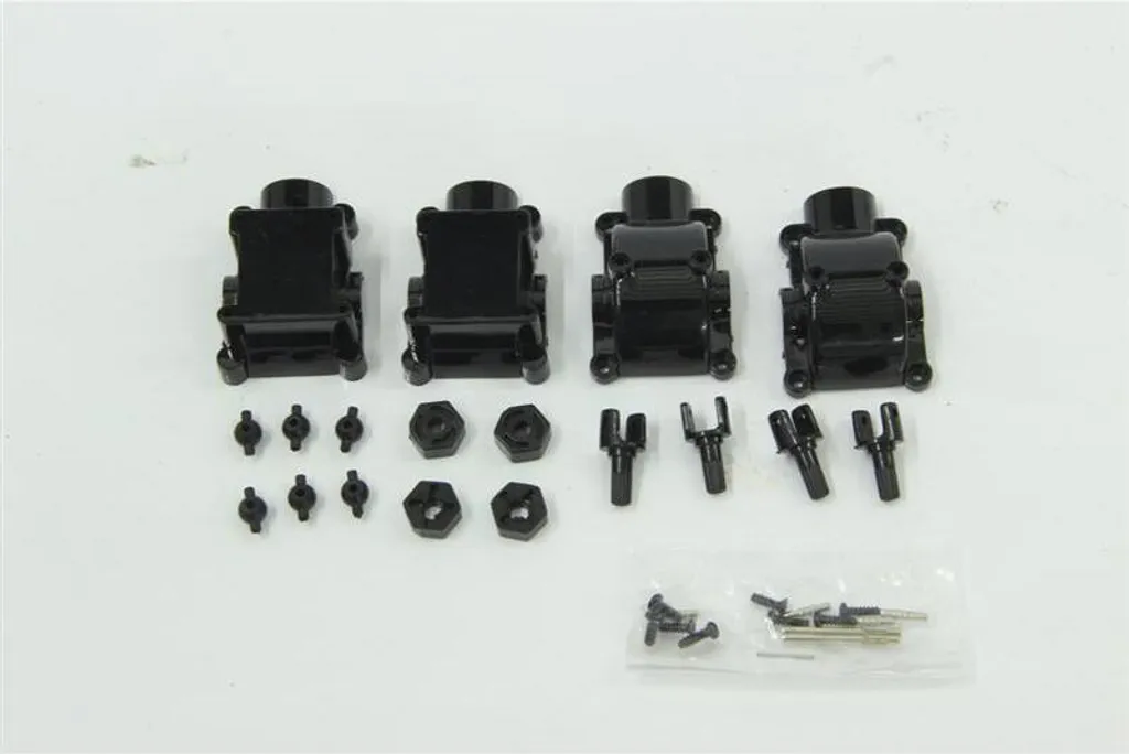 Renfort de boîte de vitesses et axes de roues en acier pour circuit RC