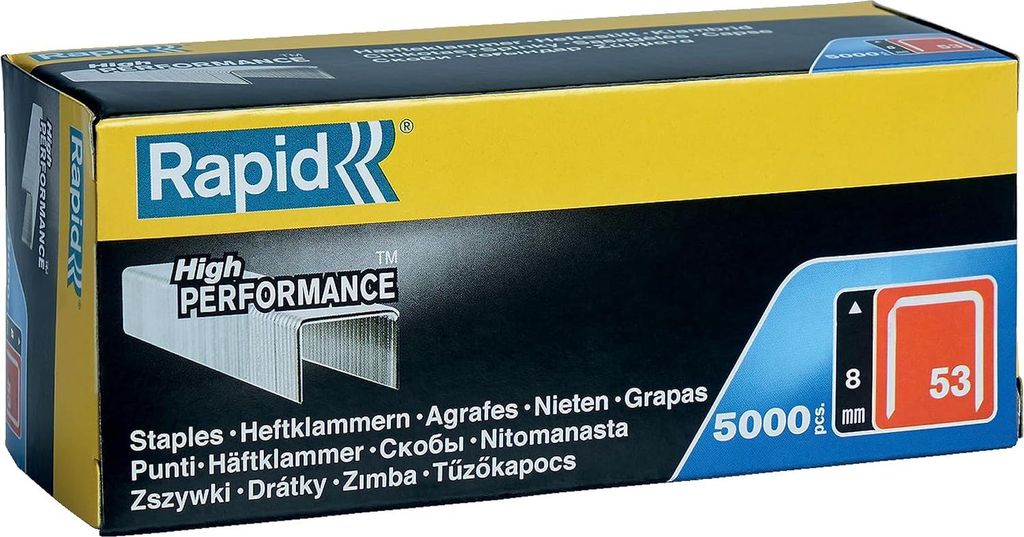 Isaberg Rapid staple 53 / 08 L 004 Emballage = 5000 pièces Image du produit 