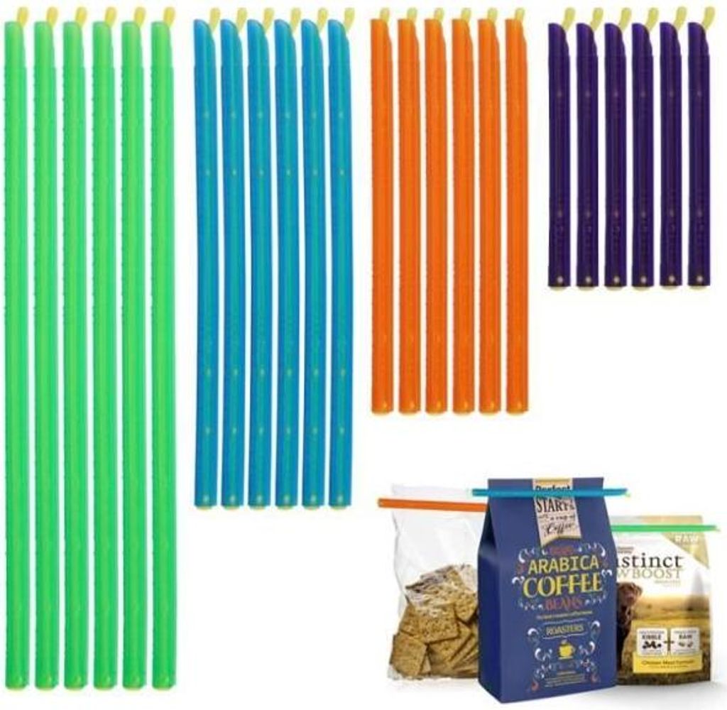 24 Stück Verschlussclips für Lebensmittelbeutel, Produktbild 