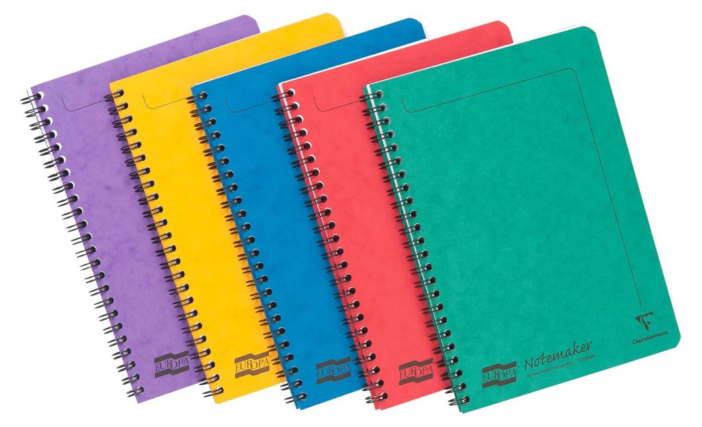 Clairefontaine 10x Europa A5 Spirale 120 Blatt kar 4849Z