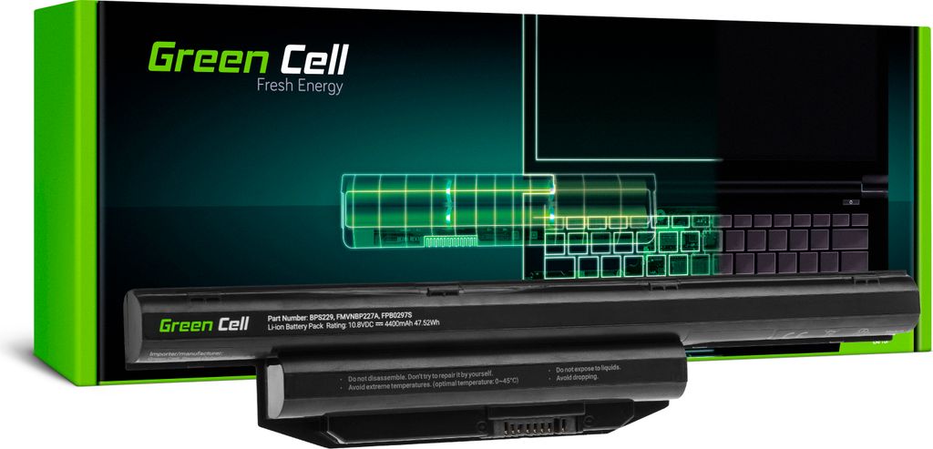 Green Cell Laptop Akku FPCBP416 FPCBP405 FPCBP429 FPCBP434 Produktbild 