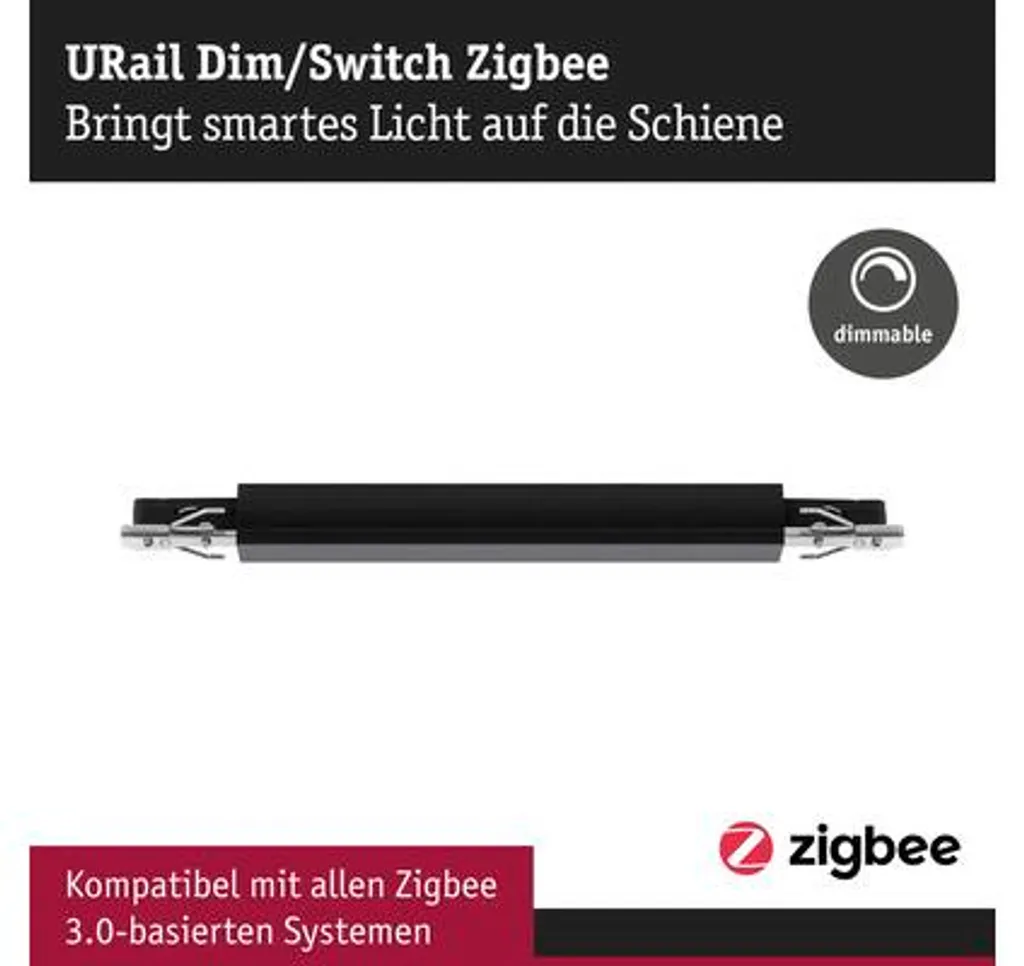 Adaptateur Paulmann URail Noir Mat 50W : Solution pour Rail Intensité - 6