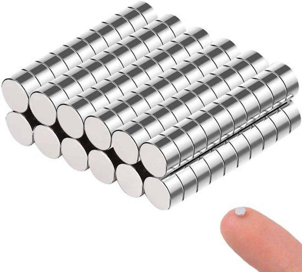 120 Stück starke Neodym-Magneten, kleine 3mm x 2mm Magnete, Mini-Satz für Magnettafel, Whiteboard-Magnet für Basteln, Fotos, Teile trennen