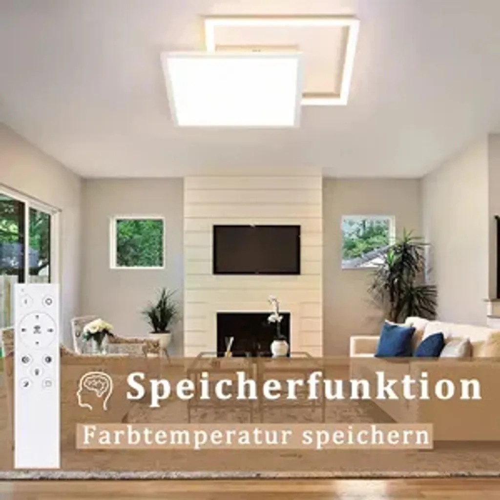 Plafonnier LED 46W Variable à Design Moderne et Effet Étoilé Scintillant - 9