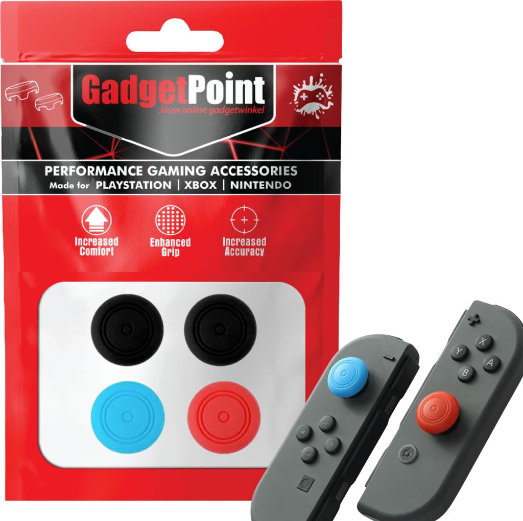 Thumbgrips - Thumb Grips voor Nintendo Switch Joy-Con Controllers - Gaming Thumbgrips - Performance Anti-Slip Thumbsticks - Bescherming Accessoires...