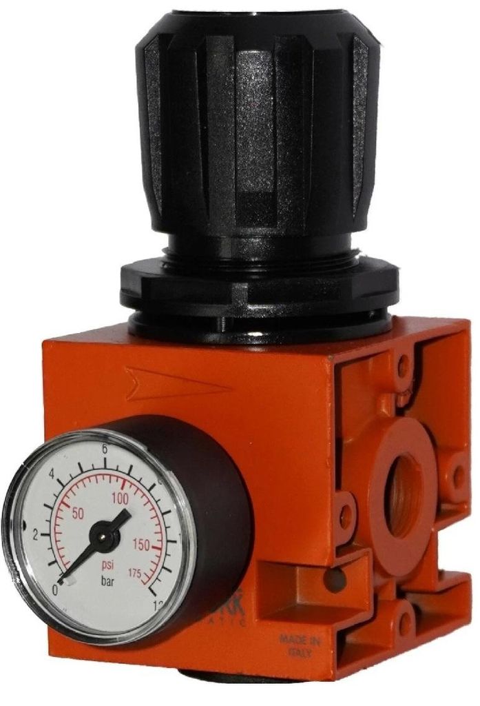 Metal Work Druckregler Regler Newdeal, G 1/4", Durchfluss 200 l/min., maximaler Eingangsdruck 18 bar