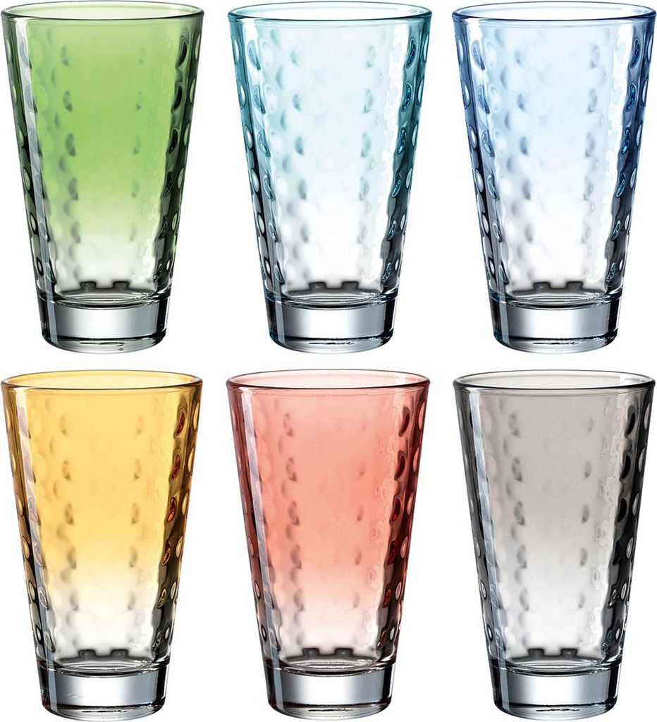 LEONARDO 025907 Optic Longdrinkbecher 300 ml, Hydroglasur, Produktbild 