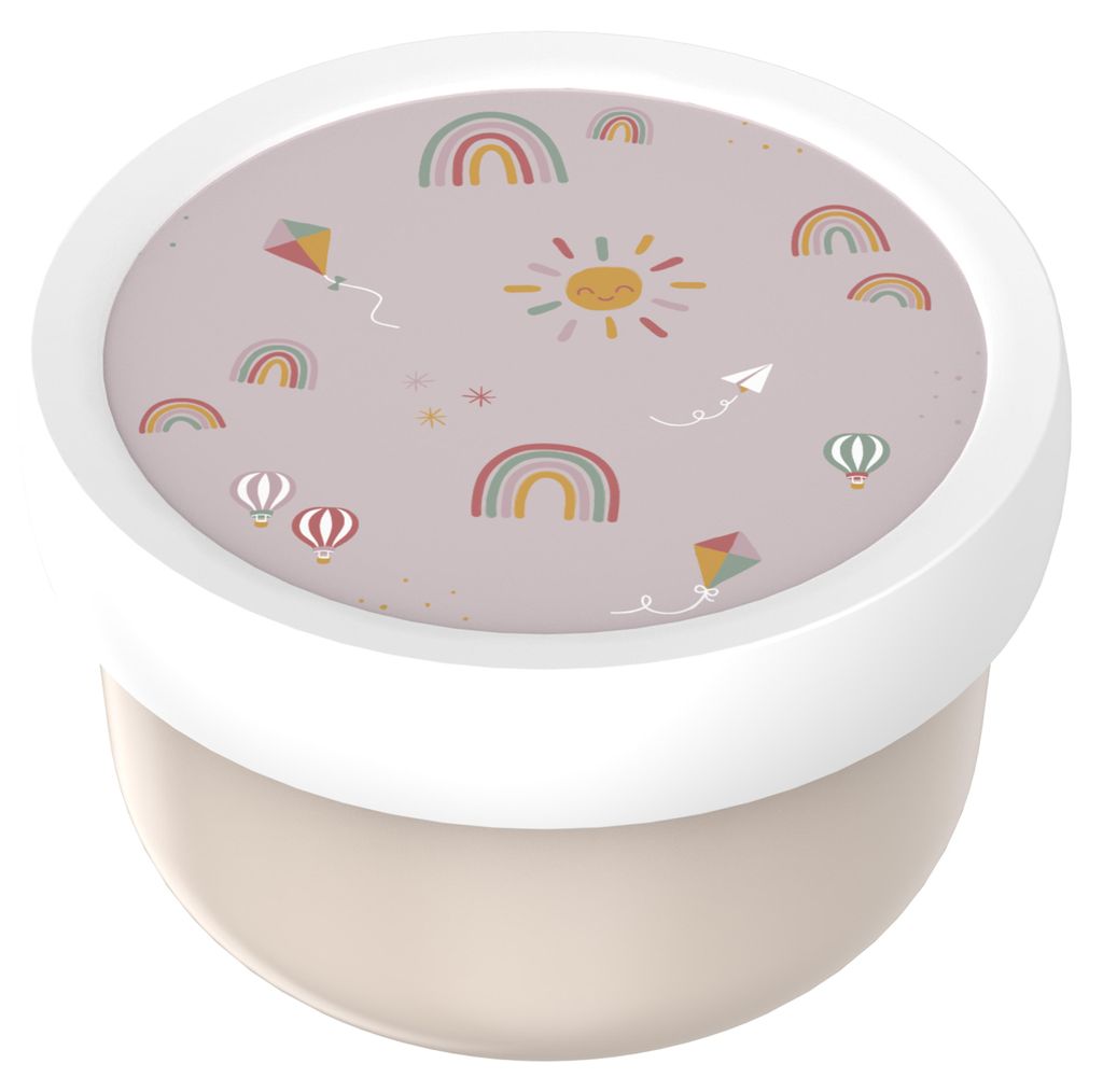Mepal - Obstbox Campus - Snackbox für Kinder - Spülmaschinen- und mikrowellenfest - BPA-frei - 300 ml - Sunshine & Rainbow