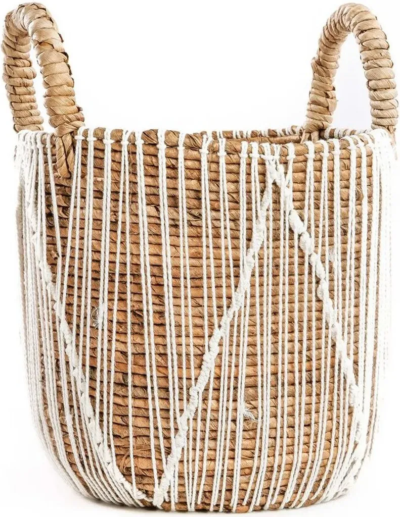Panier de rangement robuste Rootz - Fini le désordre avec ce macramé chic