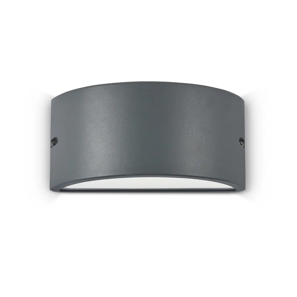 Applique Extérieure en Alu Anthracite Ø250mm Résistante aux Intempéries