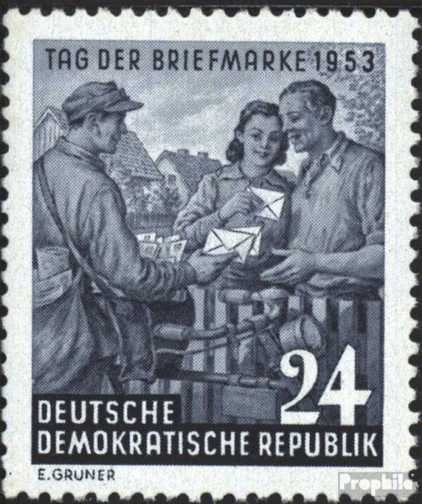 Briefmarken DDR 1953 Mi 396 (kompl.Ausg.) postfrisch Tag der Briefmarke