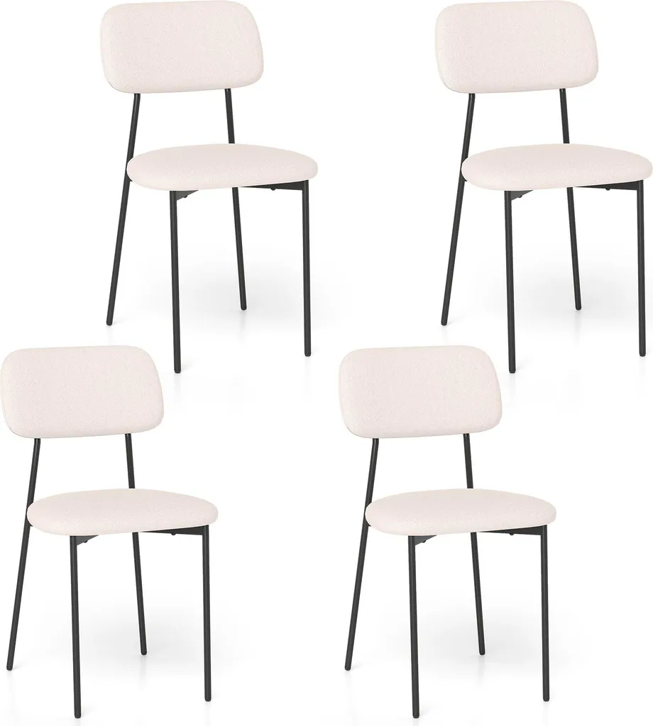 Chaise Salle à Manger Ergonomique Dossier Incurvé Contre Mal de Dos