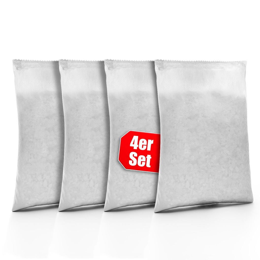 BigDean 4 Stück Nachfüllpack Luftentfeuchter 680g – Raumentfeuchter Nachfüll-Beutel Granulat – für alle Entfeuchter geeignet