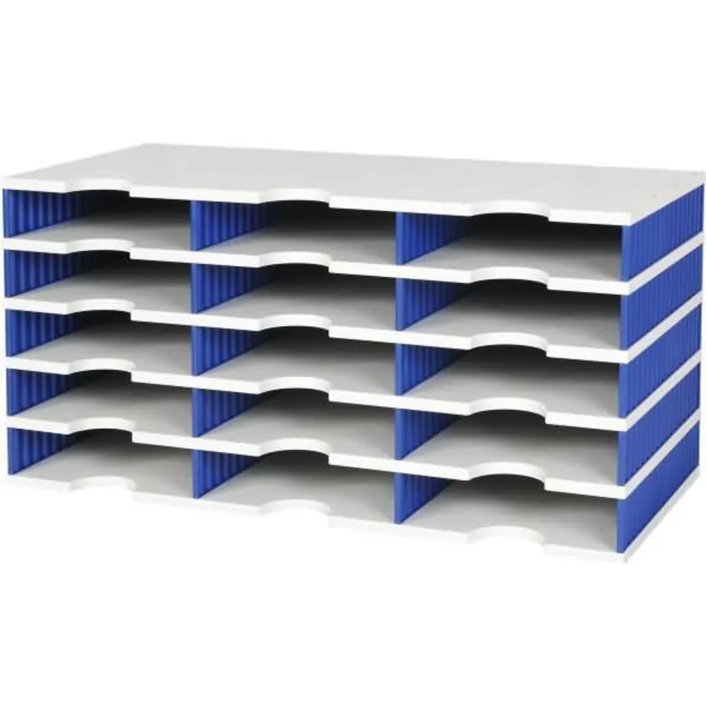 Module de rangement bureau STYRO Trio 15 cases pour dossiers et courriers