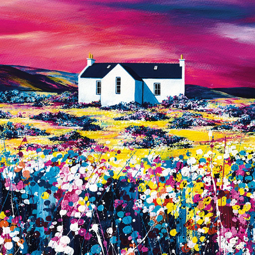 Avril Thomson Smith Tableau A Sky Of Pink PM5175 - Carré 30x30 cm Bunt