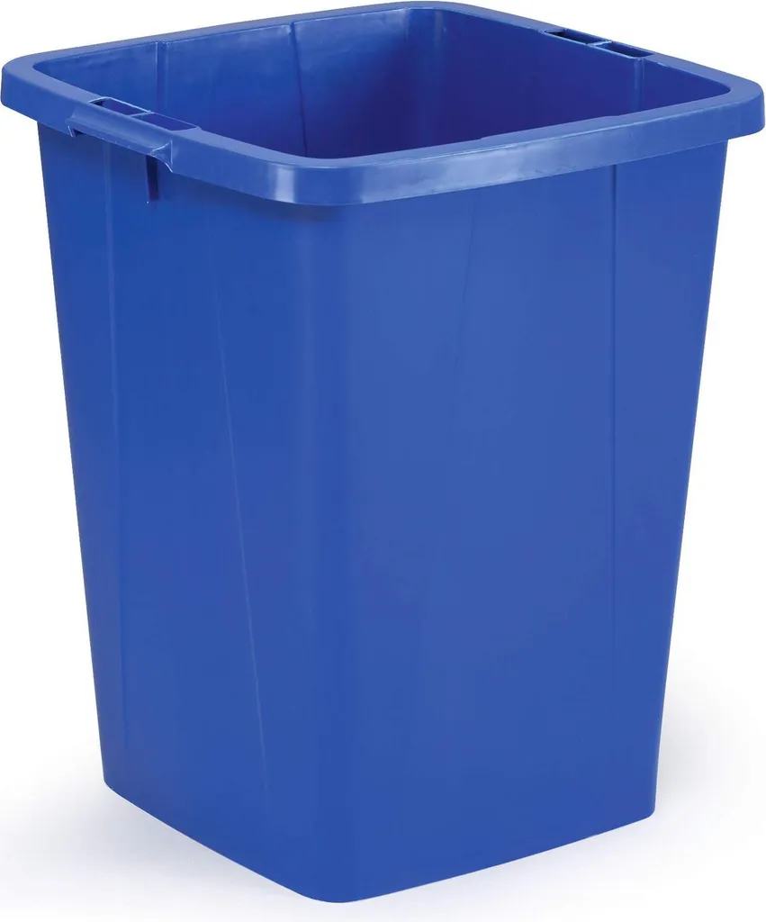 Bac à Déchets 90L DURABIN Bleu Haute Résistance avec Poignées Latérales