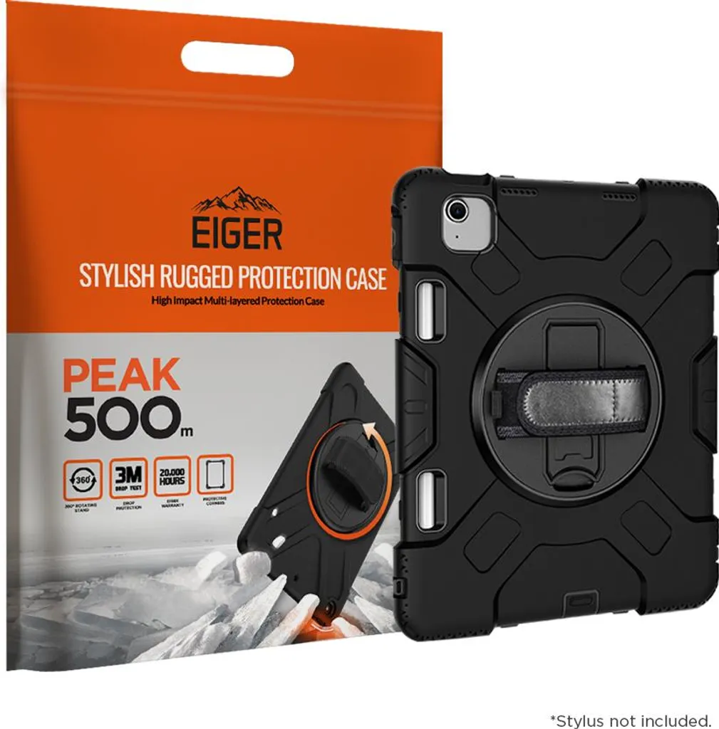 Etui iPad Air 13 2024 Eiger Peak 500m pour Usage Professionnel Noir