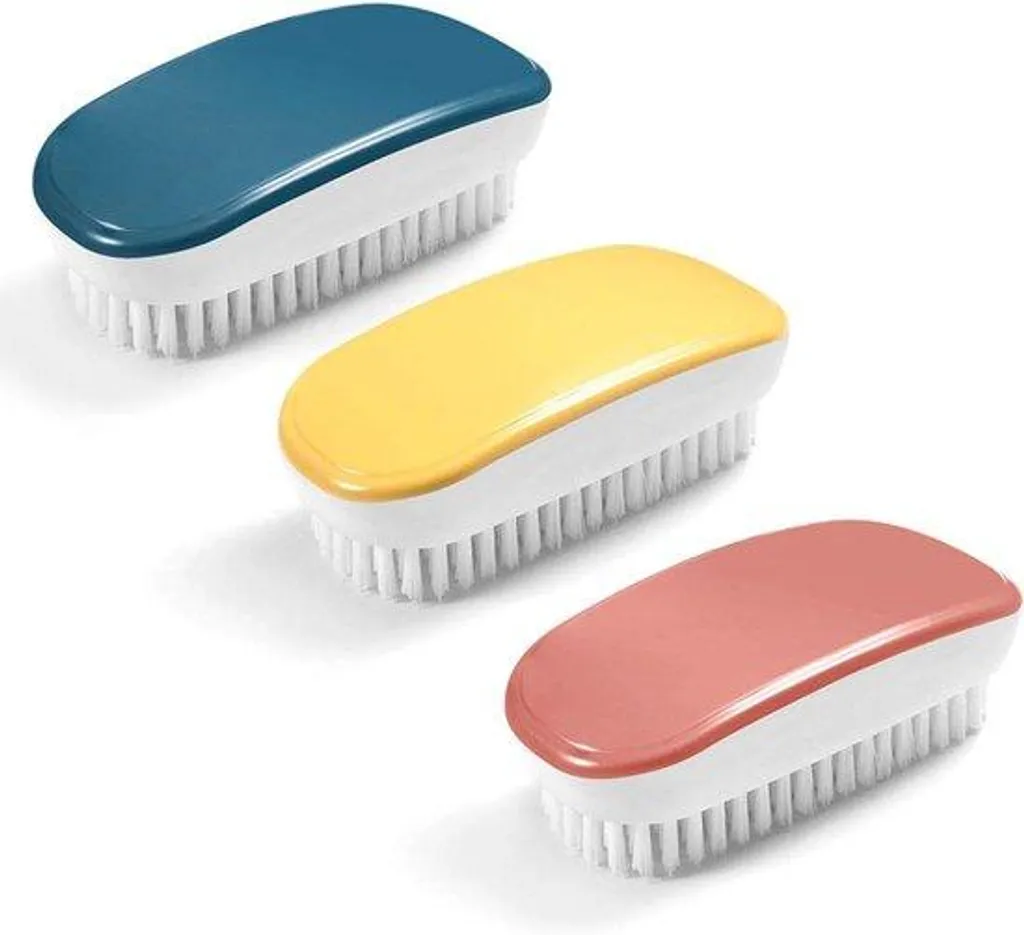 Brosse de Nettoyage pour Chaussures Tapis et Évier en Lot de 3 Coloris