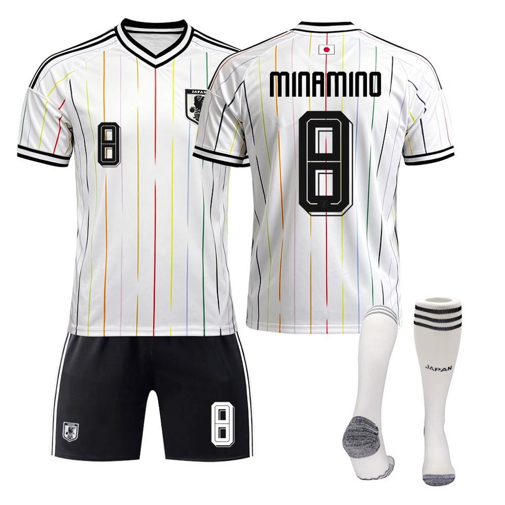 #8 MINAMINO Maglia da calcio da trasferta del Giappone per Immagine del prodotto 